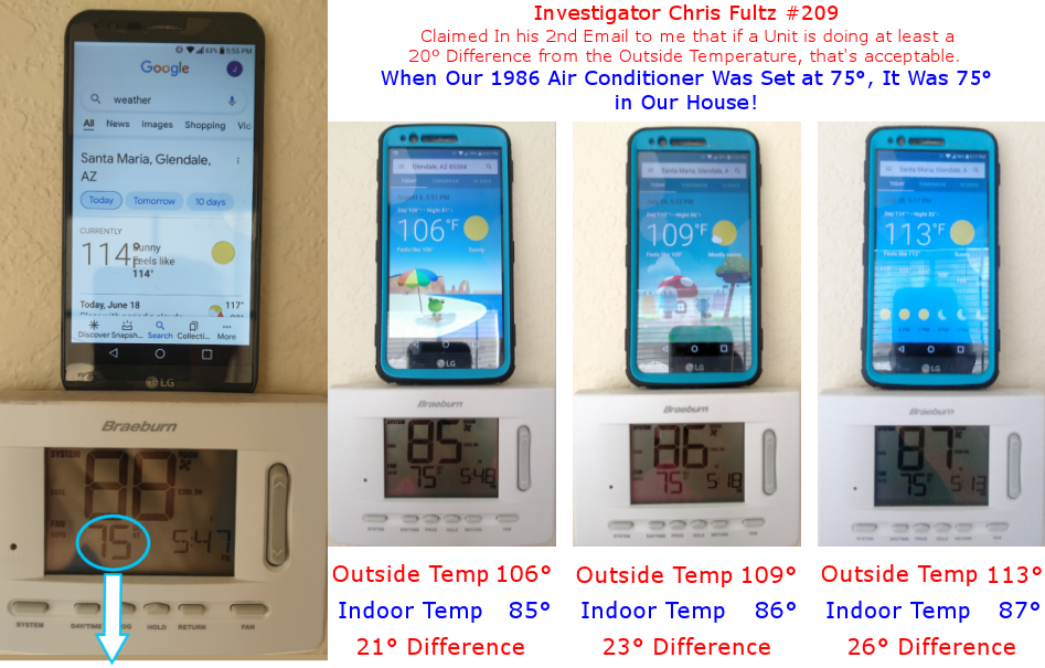 Investigator Statement and TempsNB