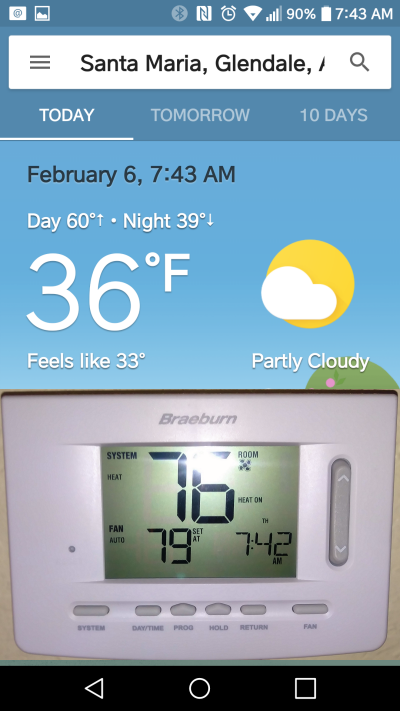 Google Weather Screenshot Feb 6 2020